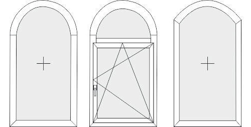Fenêtres et portes cintrées en PVC termoplast